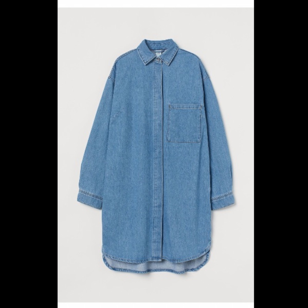 H&M oversized denim dress